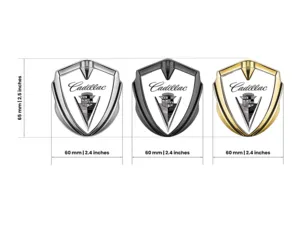 Cadillac Metall Emblem Abzeichen Sportlicher Look Hochwertig